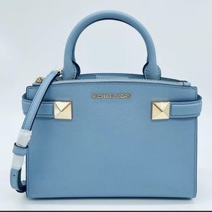 Michael Kors Small Karla EW Satchel Pale Blue